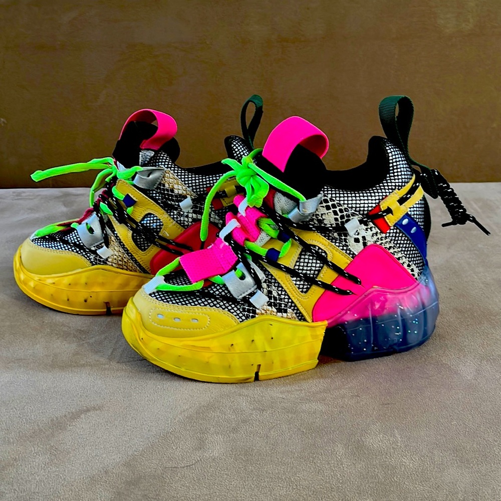 Anthony Wang Collection Platform Heel Sneakers